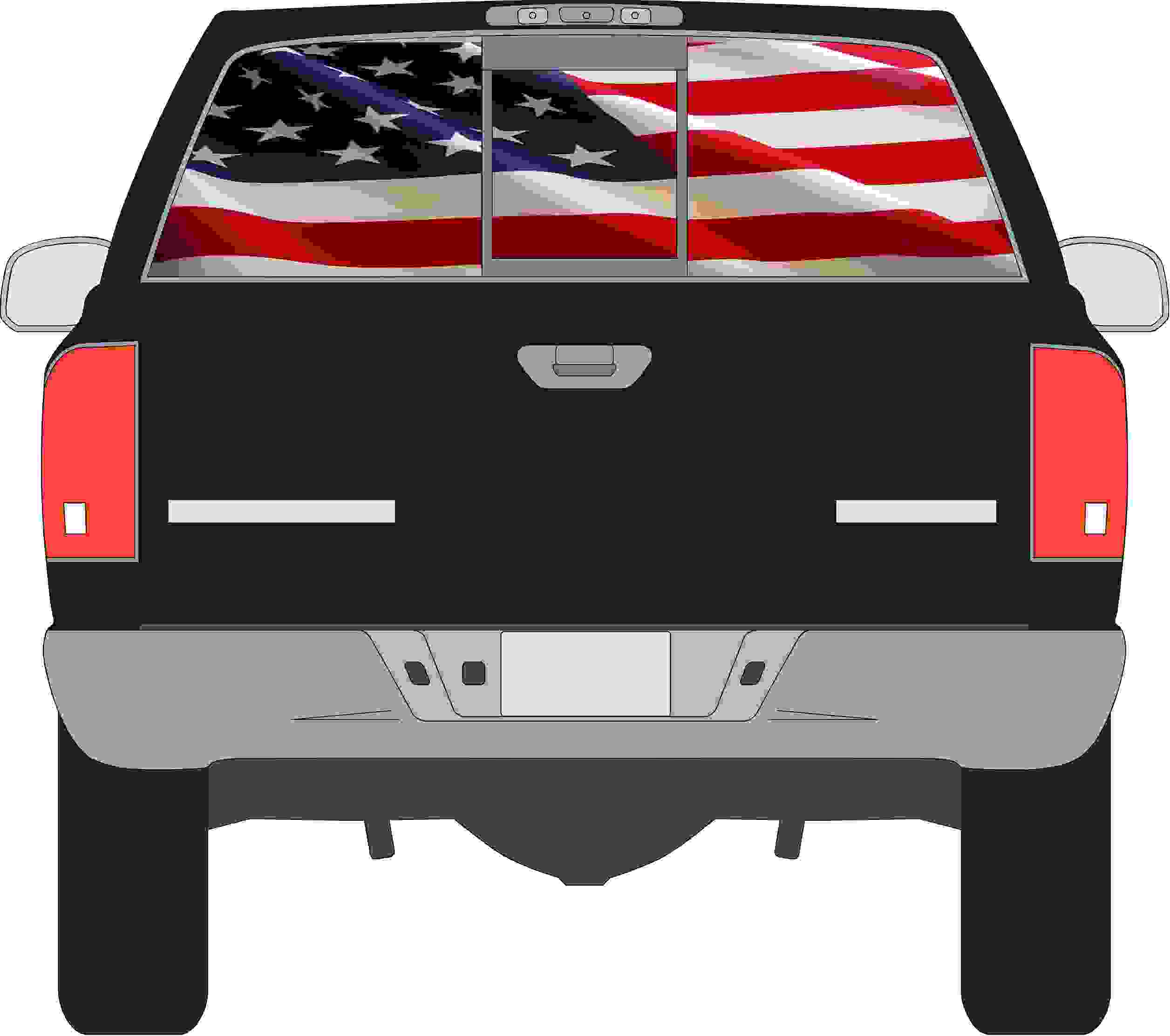 American Flag Window Film